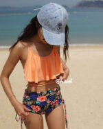 Ruffle Top – High Waist – Orange Floral