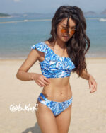 Dona - Ocean - One shoulder Ruffle top