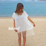 V Neck Summer Beach Cover Up Dress