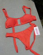 「現貨」Naya – with thong Design - RED  超性感透視窗框款連丁字褲 - Image 3