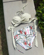 Push up – Wire with cross design – Avocado Forest – High waist - Image 4
