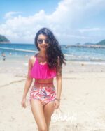 「現貨」Ruffle Top – High Waist –  Pinky Floral - Image 3