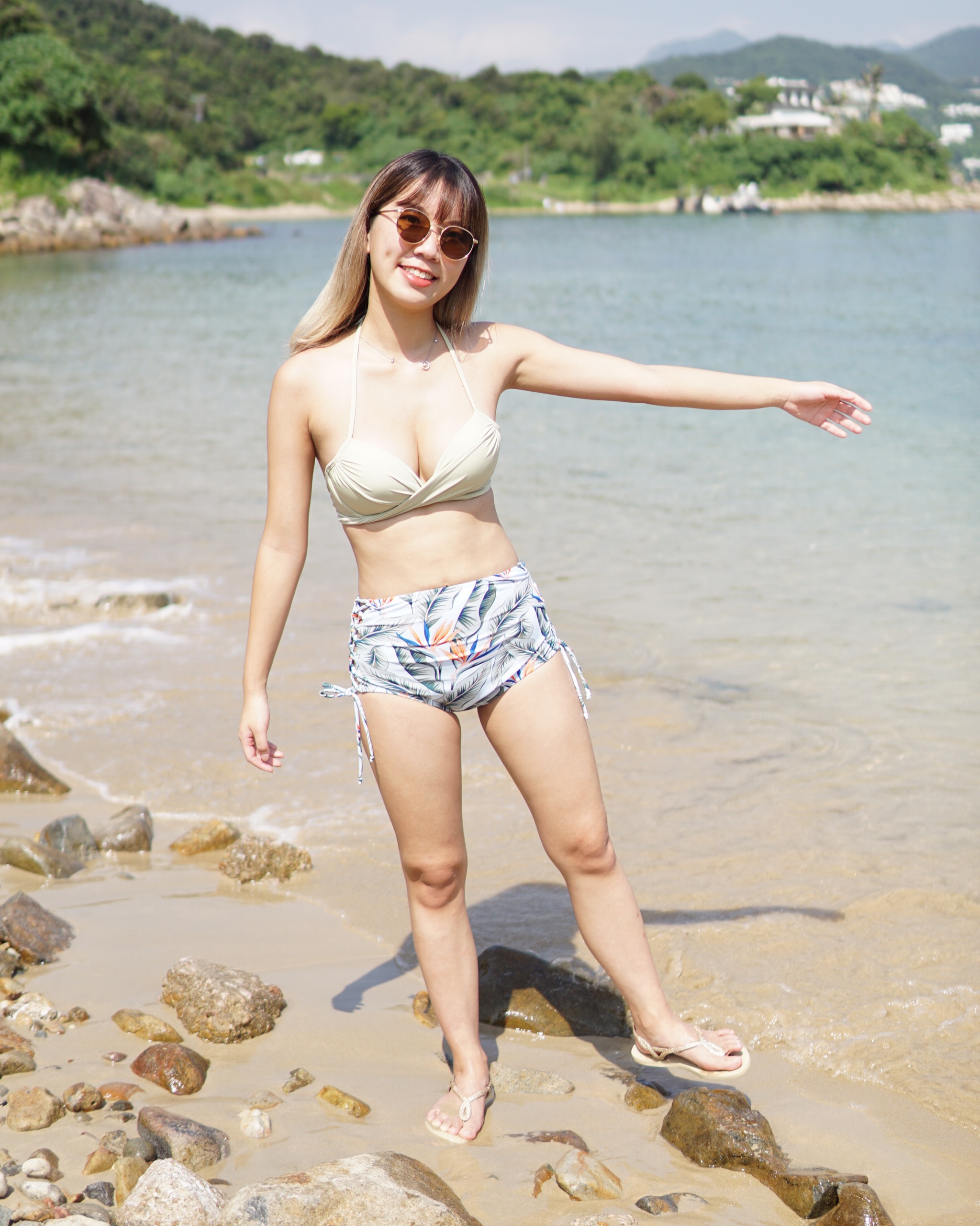 IMG_3157 Push up – Wire with cross design – Avacado – High waist - Image 1