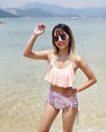 Ruffle High Waist - Pinky Leaves - Image 2