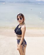 Ruffle High Waist - Black Stripe - Image 4
