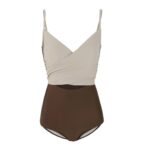 [預購] Bella – Ivory Brown – Wrapped one piece
