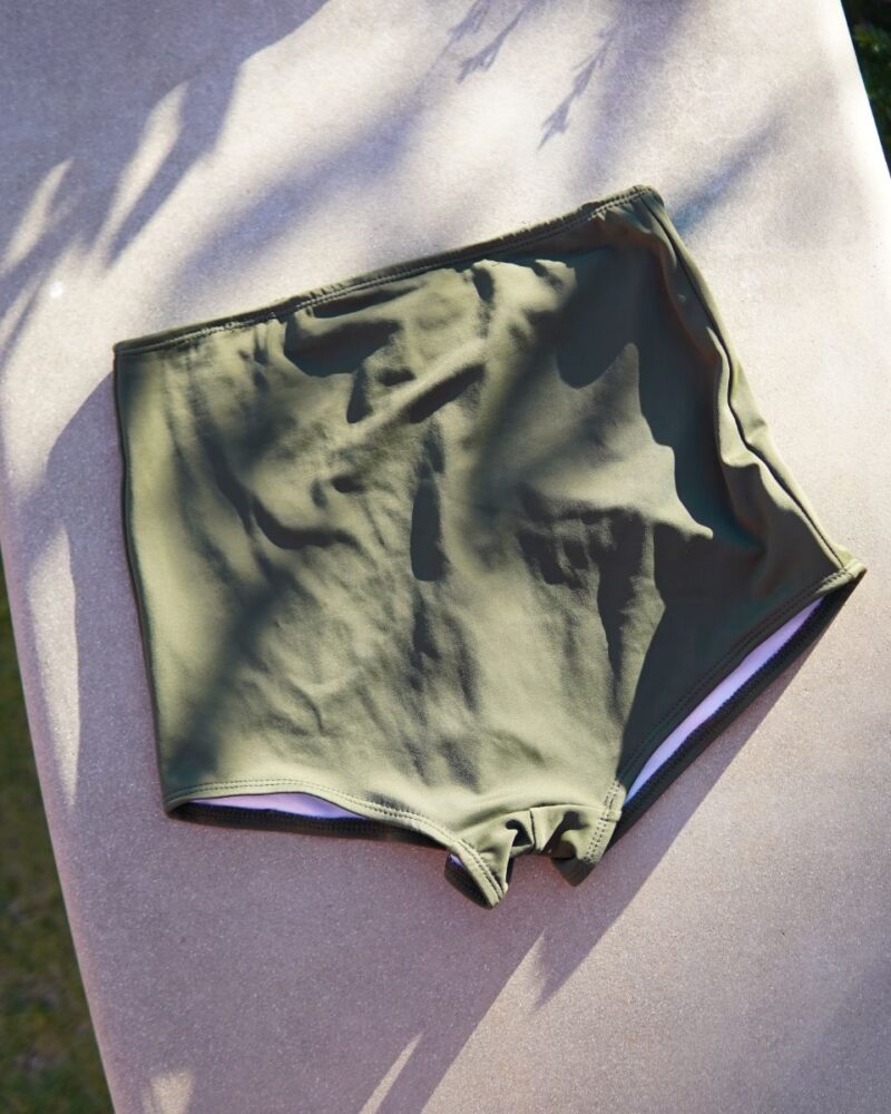 「現貨」High Waist Swim Pant - Army Green