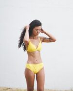 「現貨」Plain - Rib Yellow  - Plain Basic Triangle - Image 5