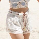 「現貨」Crochet beach shorts - #1 - white