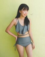 「現貨」Ruffle Top - High Waist -  Gray