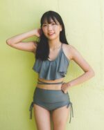 「現貨」Ruffle Top - High Waist -  Gray - Image 3