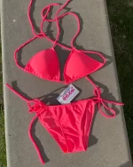 「網站限定款」Basic Tri Sets - Neon Pink - 經典三角款