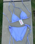 ［網站限定款］Basic Thick-stringed Bikini - lavendar