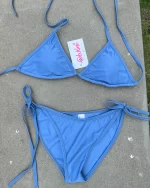 ［網站限定款］Basic Thick-stringed Bikini - Steel