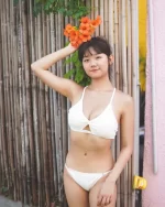 [現貨］Amanda Crop Top -  rib white