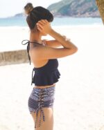 「現貨」Maria - High Waist - Navy Pattern - Image 2