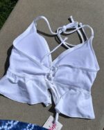 「現貨」Maria - High Waist - White and Blue Chain - Image 7