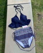 「現貨」Maria - High Waist - Navy Pattern - Image 9