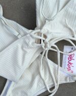 [現貨］Amanda Crop Top -  rib white - Image 5
