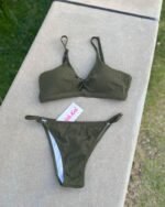 [現貨］Amanda Crop Top -  rib Army Green - Image 7
