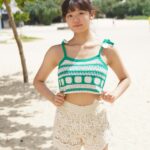「現貨」Crochet beach Green pinkie top - #2