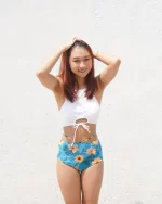 「現貨」Willa - White #1-  High Neck High Waist - Image 5