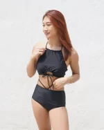 「現貨」Willa - black-  High Neck High Waist - Image 2