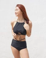 「現貨」Willa - black-  High Neck High Waist