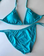 ［網站限定款］Basic Thick-stringed Bikini - Aqua