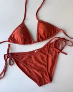 ［網站限定款］Basic Thick-stringed Bikini - orange