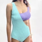 [預購]Nora – Wrapped two pieces – Purple Blue
