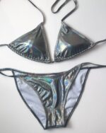 ［網站限定款］Basic Metalic Bikini - dark gray