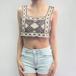 「預購」 beach brown short top - #2