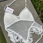 「預購」Crochet beach top - #15 white