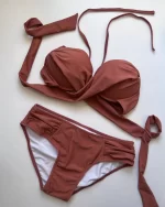 Push up – Wire with cross design – Dusty Pink - Image 2