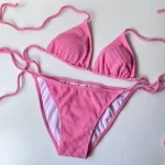 「現貨」Basic Tri Sets - crinkle pink - 經典三角款 - Image 2