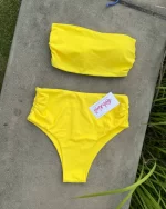 「預購」Bandeau - high waist - yellow - Image 4